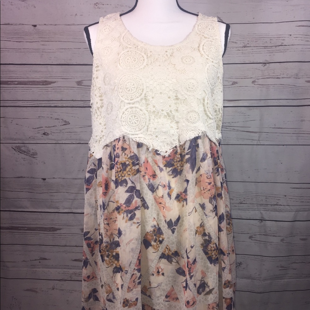 🐣🌷 XHILARATION SLEEVELESS BOUTIQUE LOOK DRESS - Picture 1 of 5
